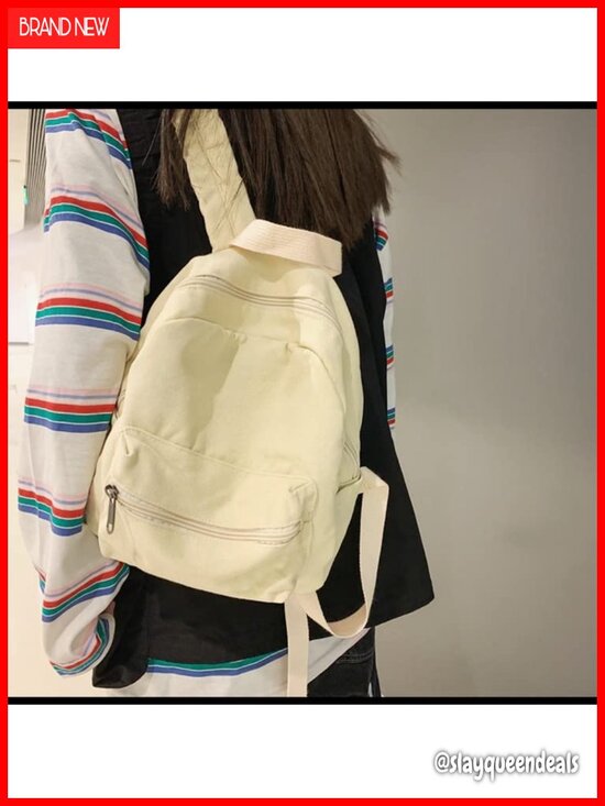 Canvas Small Backpack Purse Women Teen Girls Grunge School Travel Daypack